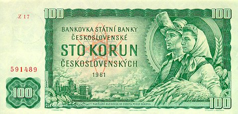 100 korun 1961   front
